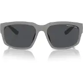 Giorgio Armani AX4142SU Mattgrå 61 Solglasögon för Herrar,
