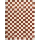 FRAAI Retromatta | Gambit brun/vit hos Volero | 80x150 cm | Bomull | Symmetrisk | Rektangulär | Hög lugg