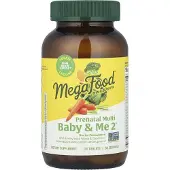 MegaFood Baby & Me 2, Graviditetsvitaminer, 120 tabletter