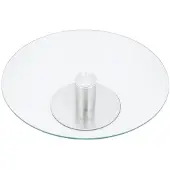King Hoff tårt-/serveringsfat 1-lagers, glas/stål, 30 cm