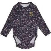 Hummel Body l/ä - hmlFloa - Ombre Blue/Lila m. Blommor - - 74 - Body L/Ä