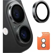 Torras Lensguard kameraglas för iPhone 16/16 Plus (svart)