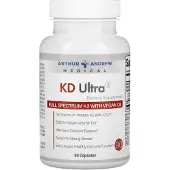 Arthur Andrew Medical , KD Ultra, Full Spectrum K2 med Vegan D3, 90 Kapslar