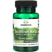 Swanson Health , Skotsk Kelp, Tillverkad med Ekologiskt Havssalt, 750 mg, 30 Veggie Kapslar