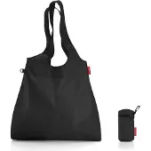 Reisenthel mini maxi shopper L, Toteväska, Svart, Polyester, Monokromatiskt, 22 l, 440 mm
