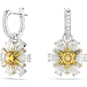 Swarovski Idyllia Blomma Droppformad Kubisk Zirkonia Rodiumpläterade Imitationskristall Örhängen Damörhängen Silver 5683243 Shopping Bag