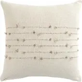 Douceur D`Interieur dekorationskudde GOLDEN SUNSET, gräddvit 40x40