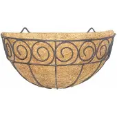 Siena Garden Scroll J58092 Vägglampa Stål, Kokos Svart, Natur