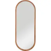 Atmosphera Oval spegel i träram Gianni, 35 x 90 cm