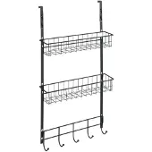 Wenko 54112100, Krok, Metall, Svart, Monokromatiskt, Universal, 2 korgar