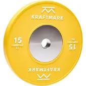 Kraftmark Internationell Viktskiva 50 mm Competition Bumpers - 15kg