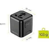 Mobile Origin Mo-utra-pw30-blk Reseväggladdare