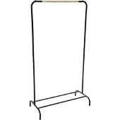 5 Five hatthylla för jackor, metallställ, 80x40x149 cm, svart