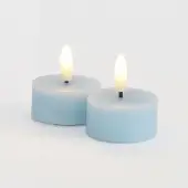 Sirius Home Sille värmeljus 2 st. set, Ø4,5XH2,2cm, Blue Skye