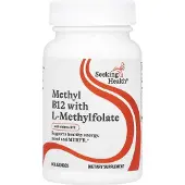 Seeking Health , Metyl B12 med L-Metylfolat, 60 Lökengar