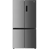 Beko GNO46623MXPN - Kylskåp/frys - nedre frys med fransk dörr - bredd: 79 cm - djup: 73 cm - höjd: 180 cm - 466 liter - Klass D - pet inox