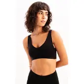 Justever Seamless Seamless Removable Vadderad Svart Dam Laser-BH - Blaze