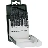 Bosch 2609255131 HSS Metall-spiralborrset 19 delar 1 mm, 1.5 mm, 2 mm, 2.5 mm, 3 mm, 3.5 mm, 4 mm, 4.5 mm, 5 mm, 5.5 mm, 6 mm, 6.5 mm, 7 mm, 7.5