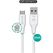 ESTUFF Infinite USB-C - A Cable 1m White