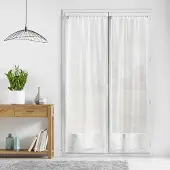 Eurofirany set med två släta gardiner, LISSEA, 70 x 200 cm