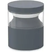 Ideal Lux LED pollare Boeing, Aluminium / grå / zink, Metall, LED-utomhuslampa