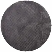 vidaXL Områdesmattor Rund SIROLO Antracit Ø 120 CM Polyester