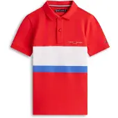 Tommy Hilfiger Regular Fit Colour Blocked Pique Polo Shirt