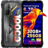 Blackview ROCK 3 Utomhus Smartphone 32GB+256GB Värmekamera 10000mAh Mobiltelefon svart