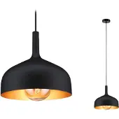 Paulmann Embla II 77062 Pendellampa E27 Svart, Guld