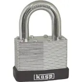 Kasp K13060D Hänglås 60 mm Ny låsning Silver Nyckel