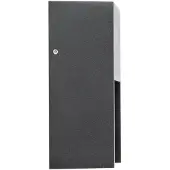 LINDBY LED utomhus vägglampa Aurali , Svart, Aluminium / grå / zink, Modern, LED-vägglampa utomhus
