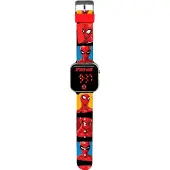 Kids Euroswan LED-klocka med Spiderman-kalender spd4903