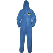 Uvex 8997612, Overall, Alla, Blå, XL, Dragkedja, 55 g/m ^