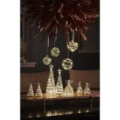 Sirius Home Sweet Christmas Ball, Ljusdekoration, figur, Transparent, Glas, 8 lampor, LED, Batteri