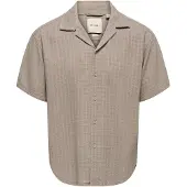 Only & Sons Skjorta 'ONSLatham' mörkbeige