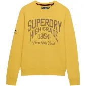 Superdry för män. M2014476A Coastal Relaxed sweatshirt gul (3XL), Casual, Bomull