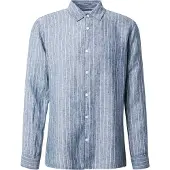 Calvin Klein Yarn Dyed Pinstripe Linen Shirt