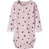 Name it Sparkdräkt/body 'NBFHALINE' rosé / mörkrosa / svart