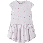 Name it Klänning - NmfVigga - Lavender Dimma/Färgstark Heart - - 3 år (98) - Klänning