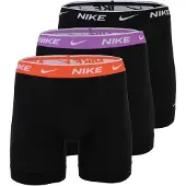 Nike Boxershorts Essential Cotton Stretch 3-pack - Svart/lila/orange, storlek Small