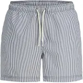 Jack & Jones Badshorts 'JPSTMaui' marinblå / äggskal