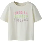 Name it T-shirt 'NMFHENISA' kräm / limette / lila / rosa