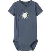 Name it Omlottbody k/ä - Vintage Indigo/Sön - - 74 - Body K/Ä