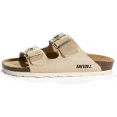 Bayton Pantolette 'JANNY' beige / ljusbeige / svart