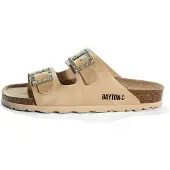 Bayton Pantolette 'STRASS ATLAS' beige / svart