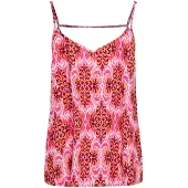 ONLY Topp 'ONLNOVA LIFE PARIS' mauve / orange / fuchsia