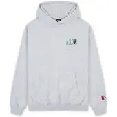 AND1 Sweatshirt 'Core Retro' blå / gråmelerad / grön / vit