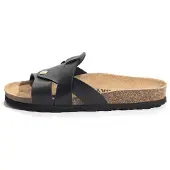 Bayton Pantolette 'BASELITZ' beige / svart