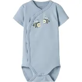 Name it Omlottbody k/ä - NbmVacion - Blue Dimma/Bee - - 56 - Body K/Ä