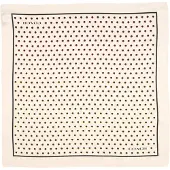 Coach Scarf 'APPLE DOT' beige / svart